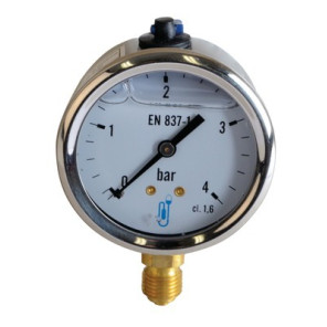 Druckmesser Heizöl Wasser Luft Druckmesser Glyzerin 0-4 bar Durchmesser 63mm- DIFF - 901401