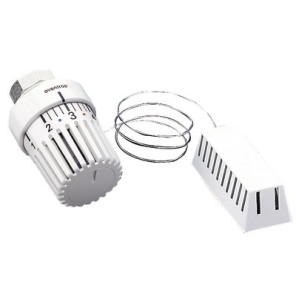 Tête thermostatique Uni LH M30x1.5 blanc, bulbe à distance- OVENTROP - 1011665