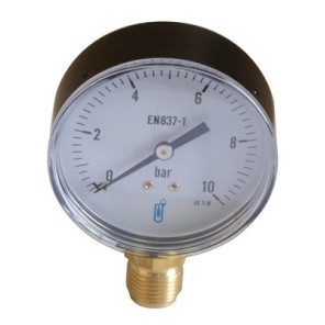 Manomètre ABS, sec non remplissable Ø 80mm, 0/10bar- DIFF - 109466