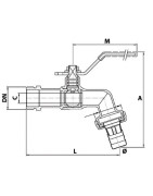 Robinet puisage BS raccord nez poignée plate 3/4" 3/4"- DIFF - 110137 Robinet puisage BS raccord nez poignée plate 3/4" 3/4"- DIFF - 110137