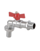 Robinet puisage BS raccord nez poignée papillon 1/2" 3/4"- DIFF - 110139