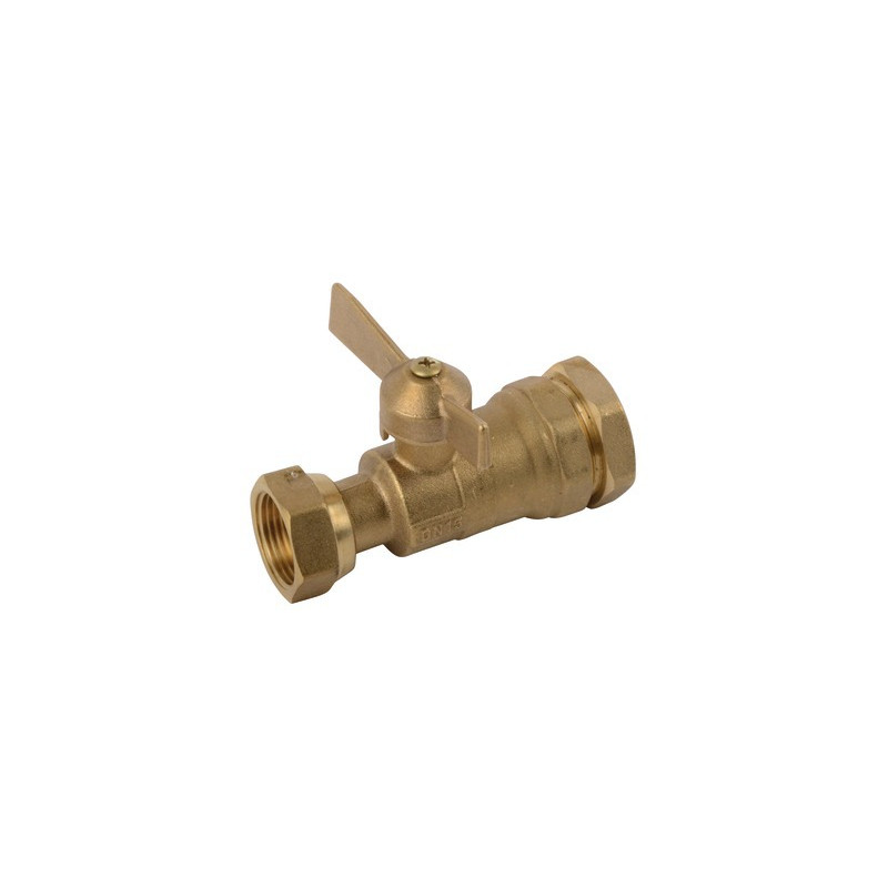 Robinet d'arrêt compteur droit PE25- DIFF - 110165
