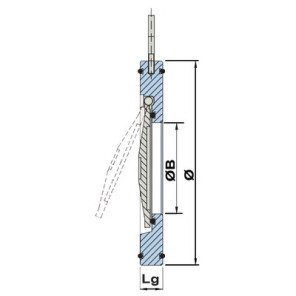 Clapet simple battant sandwich acier zingué DN200- SFERACO - 364200