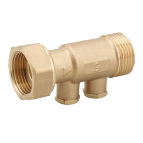 Clapet droit FT3/4"xM3/4" avec bouchon laiton court- DIFF - 110298