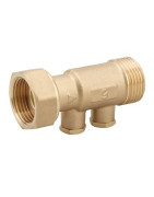 Clapet droit FT3/4"xM3/4" avec bouchon laiton court- DIFF - 110298