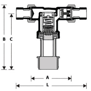 Disconnecteur hydraulique 3/4" type CA raccords filetés- RESIDEO - CA295-3/4A