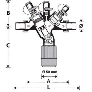 Disconnecteur hydraulique contrôlable 1/2", EN12729- RESIDEO - BA295S-1/2A