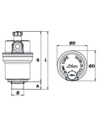 Purgeur automatique MINILUFT sans clapet M1/2"- RBM - 28280400