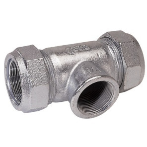 Raccord compression fonte té taraudé T 33.7x33.7xF1"- GEBO - 01.150.04.03