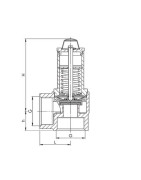 Soupape chauffage 5b molette FF1"- GOETZE - 651mHIK-25-f/f-2 Soupape chauffage 5b molette FF1"- GOETZE - 651mHIK-25-f/f-2
