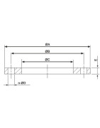 Bride plate à souder acier DN125- DIFF - 111553 Bride plate à souder acier DN125- DIFF - 111553