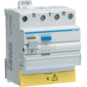 Interrupteur différentiel 3P+N 63A 30mA- HAGER - CDC863F