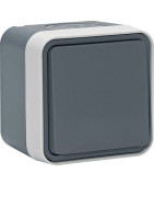 Poussoir CUBYKO inverseur saillie gris- HAGER - WNC022 Poussoir CUBYKO inverseur saillie gris- HAGER - WNC022