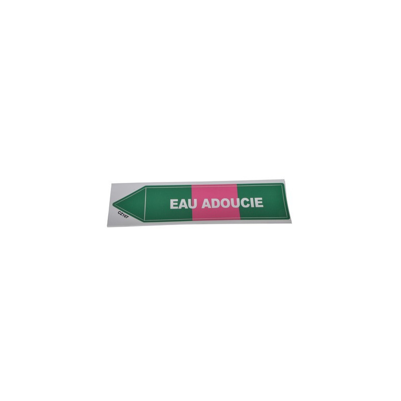Étiquette souple adhésive eau adoucie- DIFF - 111814  - (X10)