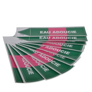 Étiquette souple adhésive eau adoucie- DIFF - 111814  - (X10)