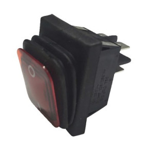 Interrupteur lumineux rouge étanche 0/1- DIFF - 150647