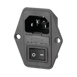 Prise VDE + interrupteur + porte-fusible- DIFF - 150649