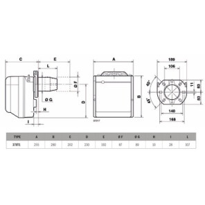 Brûleur fioul GULLIVER BGK1 - 18 à 35 kW- RIELLO - 3737006