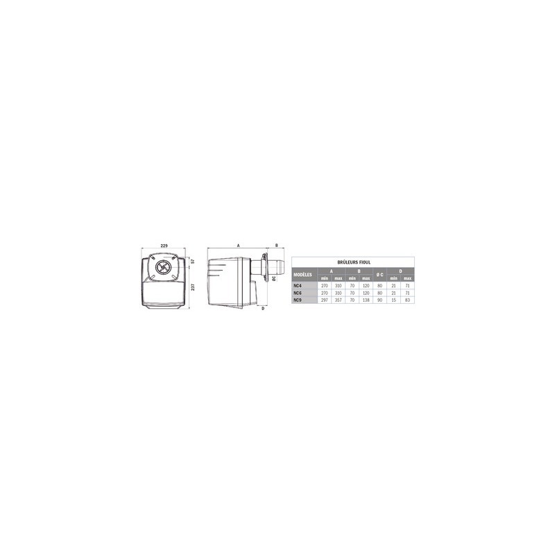 Brenner NC4 H101A, 30?40 kW- CUENOD - 3832016