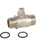 Vanne isolement 3/4" mâle mâle carré- DIFF pour Frisquet - F3AA40144