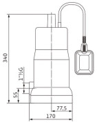 Pompe Initial DRAIN 10-7- WILO - 4168021 Pompe Initial DRAIN 10-7- WILO - 4168021
