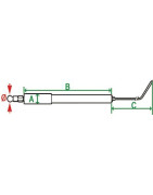 Spezifische Elektrode BE1.0 Typ 4 - (1 Stück)- DIFF pour Buderus - 63008653
