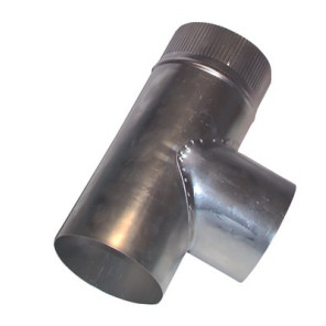Rauchabzug Alu T-Stück mit 90° Durchmesser 139mm- ISOTIP JONCOUX - 013013
