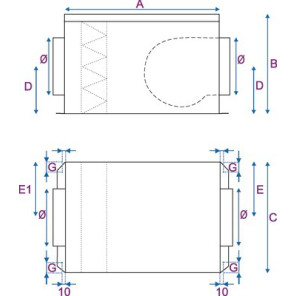Caisson MINIBLUE 125- CALADAIR - CET018076