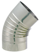 Rauchabzug aus rostfreiem Stahl 45° Winkel Durchmesser 139mm- ISOTIP JONCOUX - 032413