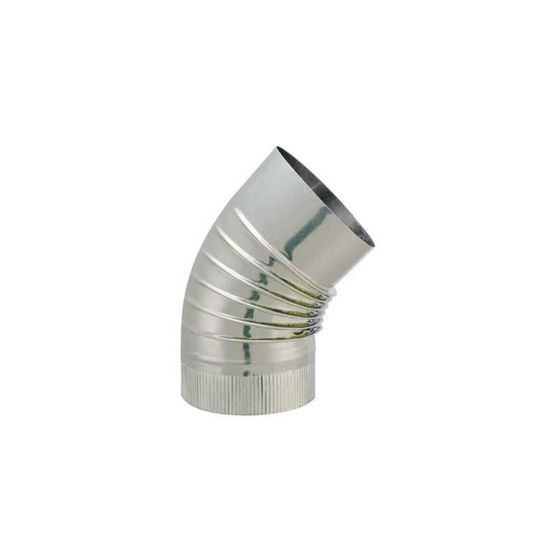 Rauchabzug aus rostfreiem Stahl 45° Winkel Durchmesser 153mm- ISOTIP JONCOUX - 032415