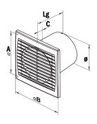 Wand-/Deckenlüfter Styleco 100KTH- NATHER - 549011