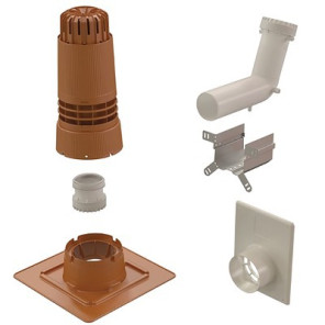 RENOLUX Set C für Abgassysteme (Brennwert), Ø 60, ockerfarben- UBBINK - 184425