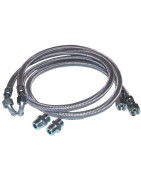 Ölschlauch 2 x flexible gebogen 1000mm avec 2 raccords- DIFF - 602161