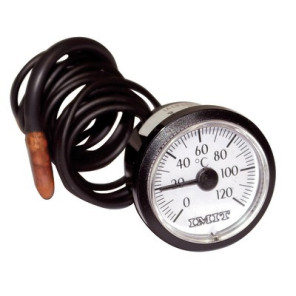 Rundes Thermometer 0° bis +120°C Durchmesser 58mm Kapillar 900 ummantelt- DIFF - 606041