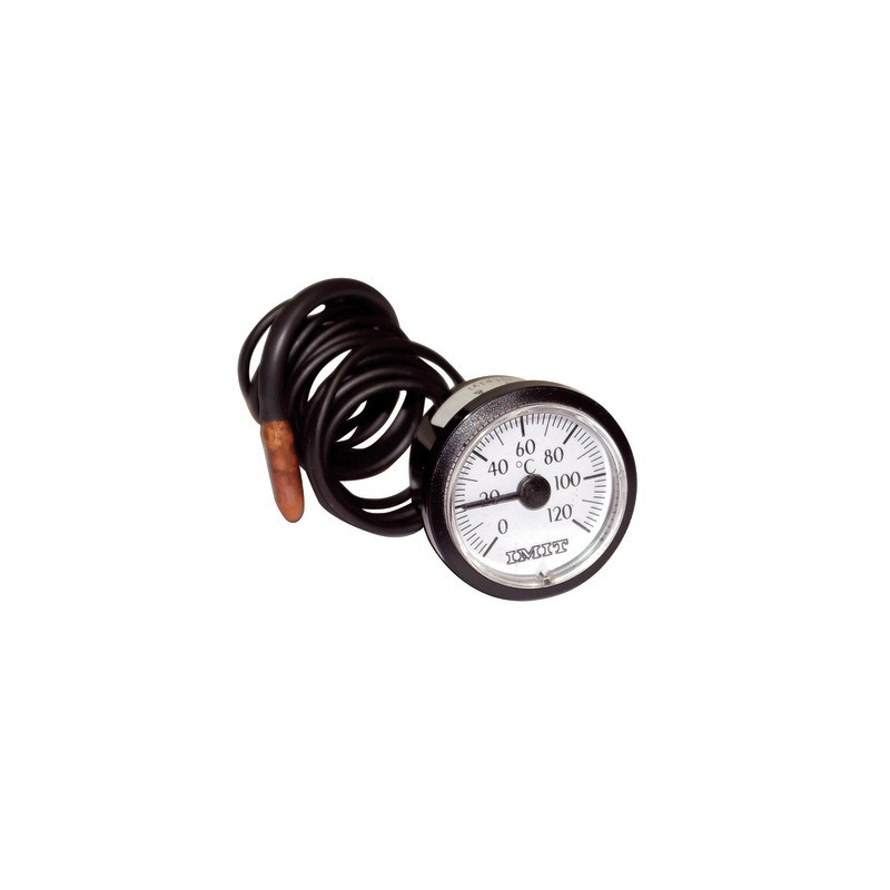Rundes Thermometer 0° bis +120°C Durchmesser 58mm Kapillar 900 ummantelt- DIFF - 606041