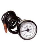 Rundes Thermometer 0° bis +120°C Durchmesser 58mm Kapillar 900 ummantelt- DIFF - 606041