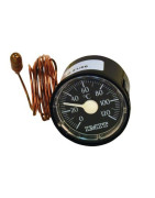 Rundes Thermometer 0° bis +120°C Durchmesser 43mm Kapillar 1000- DIFF - 606051