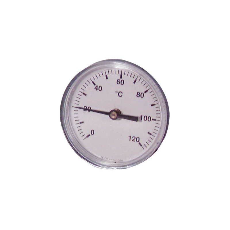 Runder axialer Tauchthermometer 0 bis 120°C Durchmesser 63mm- DIFF - 606070