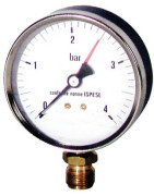 Druckmesser Wasser und Luft 0 bis 4 bar Durchmesser 80mm M3/8"- DIFF - 606120