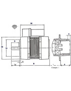Motor AACO 60.2.110.32M- DIFF - 702107
