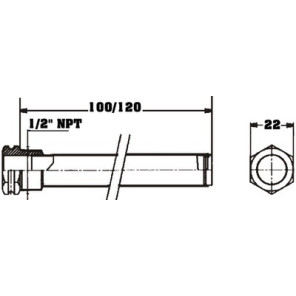 Kit doigt de gant Ø16x120mm int14.7mm- DIFF - 703499