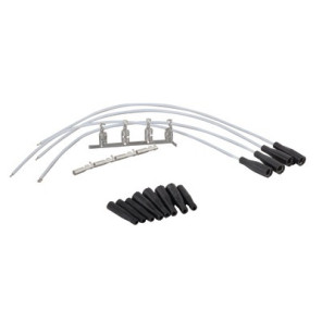 Standard Hochspannungskabel Draht-Set HT-PTFE Ø 1.65 mm 4 Kabelschuhe zum Falzen- DIFF - 802018