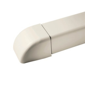 Embout 110x75 blanc pur 9010- DIFF - 806368  - (X6)