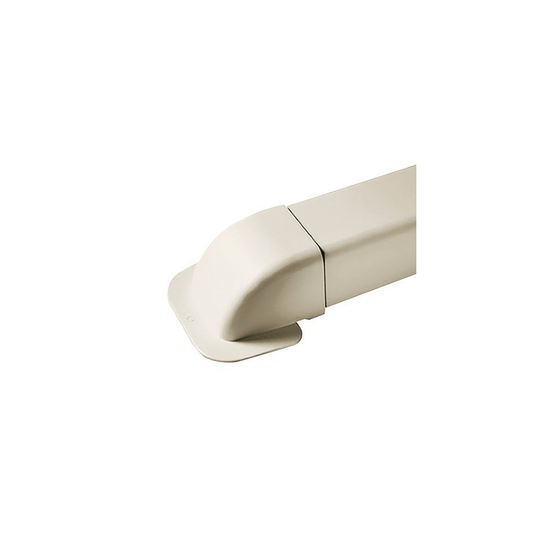 Passage de mur courbe 110x75 blanc crème 9001- DIFF - 806369  - (X4)