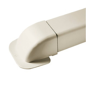 Passage de mur courbe 110x75 blanc pur 9010- DIFF - 806372  - (X4)