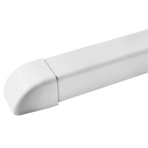 Embout 60x45 blanc pur 9010- DIFF - 807408  - (X12)