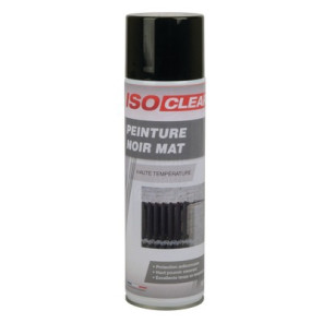 Peinture noire mat Haute Température- ISOCLEAR - 901214