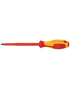 Tournevis cruciforme POZIDRIV® d'électricien PZ1- KNIPEX - 98 25 01