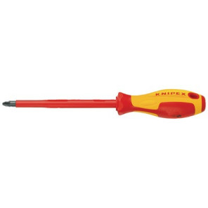 Tournevis cruciforme POZIDRIV® d'électricien PZ2- KNIPEX - 98 25 02
