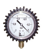 Runder Vakuummesser -1 bis 0 bar Durchmesser 63mm M1/4" Gehäuse aus rostfreiem Stahl mit Glyzerin- DIFF - 902423